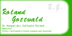 roland gottwald business card